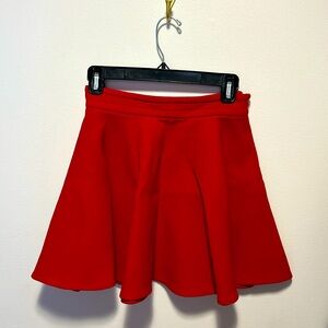 Miu Miu cherry red flounce mini skirt size 40